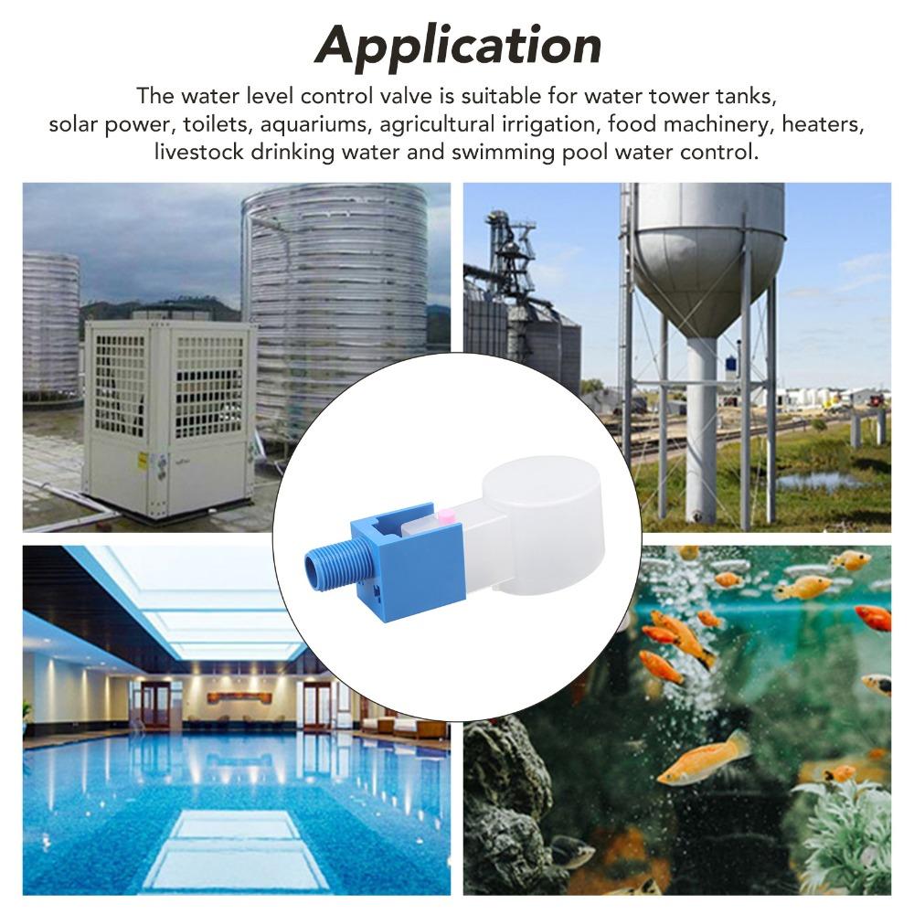 ABS Water Level Control Valve Top Water Inlet G1/2 External Thread Water Tower Interior Valve Side Water Inlet Easy Install