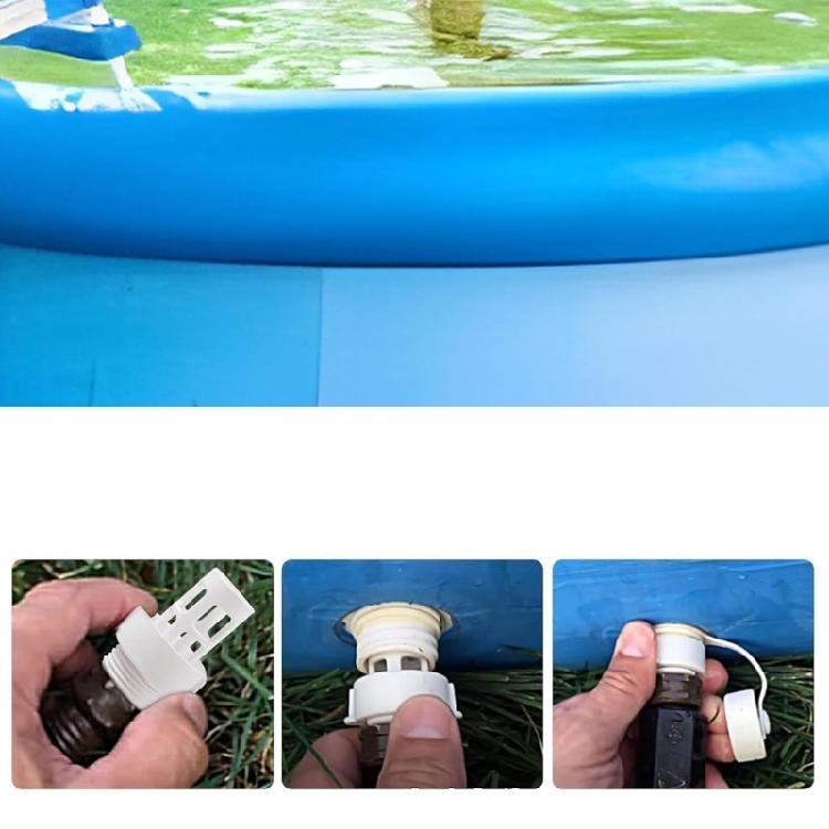 Round Swimming Pool Drain Connector Hose Drain Plug Plastic Hose Drain Plug Replacement Round Swimming Pool Garden Hose