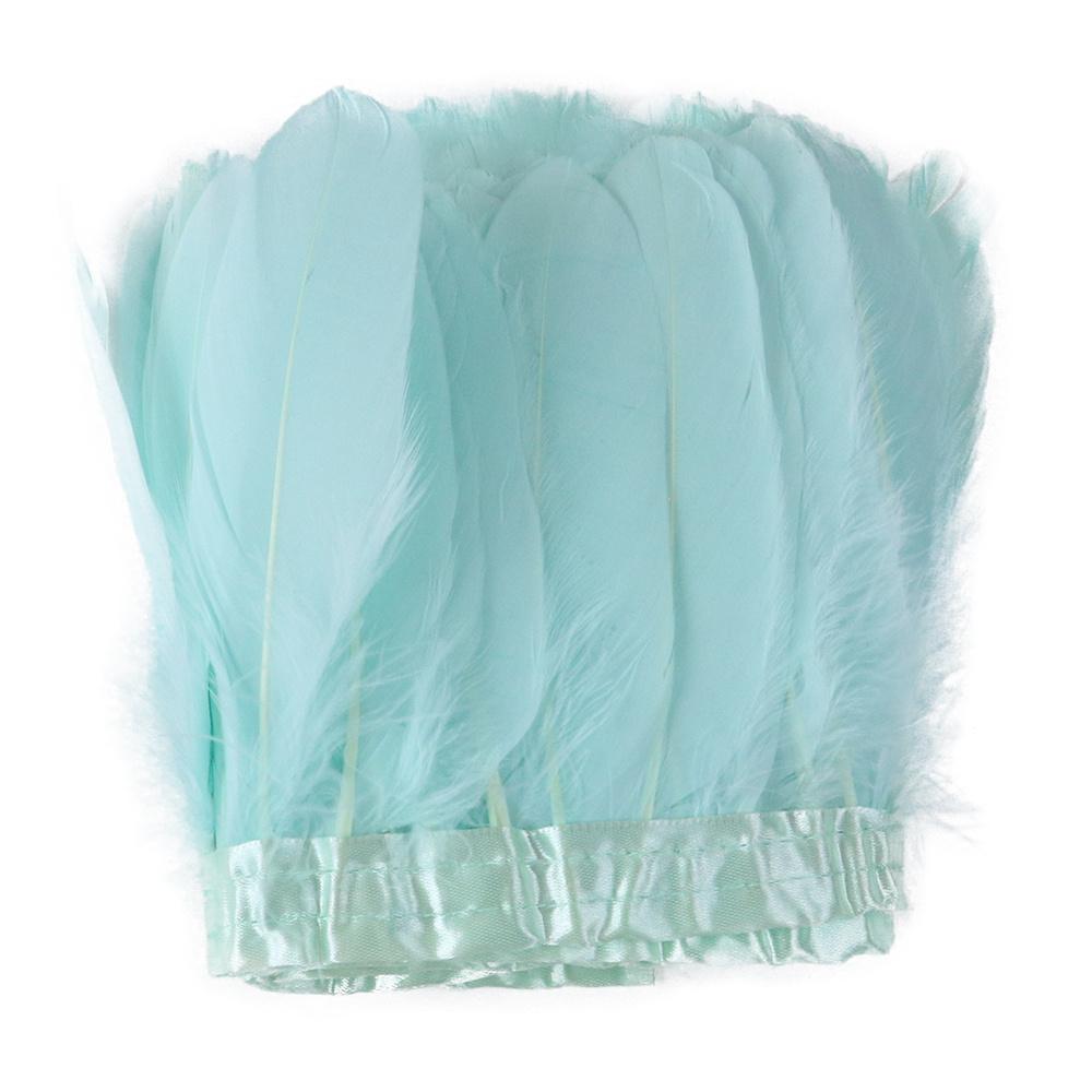 Natural Swan Goose Feather Trim 2/6/10 Yards Costume Fringe Ribbon for DIY Dress Decoration Carnival Party Accessories