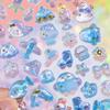 Cute Cartoon Jelly Color Scrapbook Journal Sticker DIY Decor Stationery Phone Case 3D Relief  Animal Sticker Student Supplies
