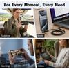 Multifunctional 2‑in‑1 240W PD Fast Charging USB‑C Cable Detachable Fold‑Out Desktop Phone Stand High‑Speed Data Charger Wire