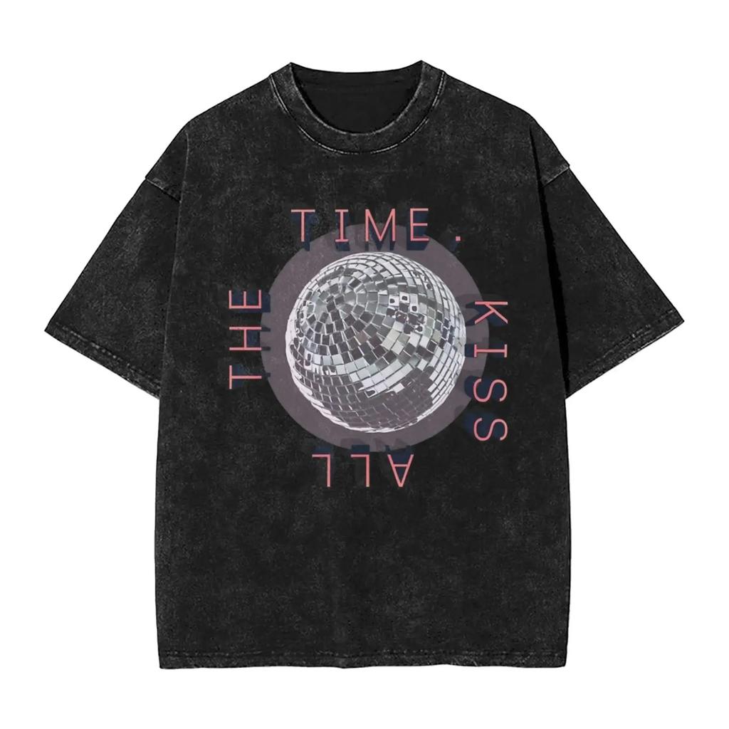 Y2k Streetwear Harrys Styles Φίλα Πάντα Ντισκο περιστασιακά Μπλουζάκι Πλυμένα Βαμβακερά Μπλουζάκια Άνοιγμα για Άνδρες Γυναίκες T-shirts