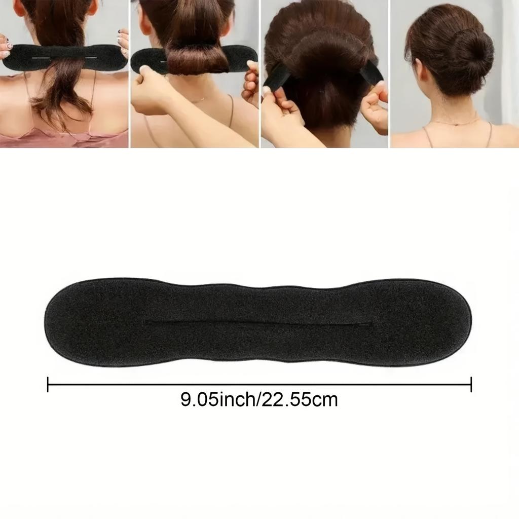 3PCS Hair Bun Maker Set Donut Sponge Twist Styling Tool Hair Curler Clips for Weddings Travel Daily Gift