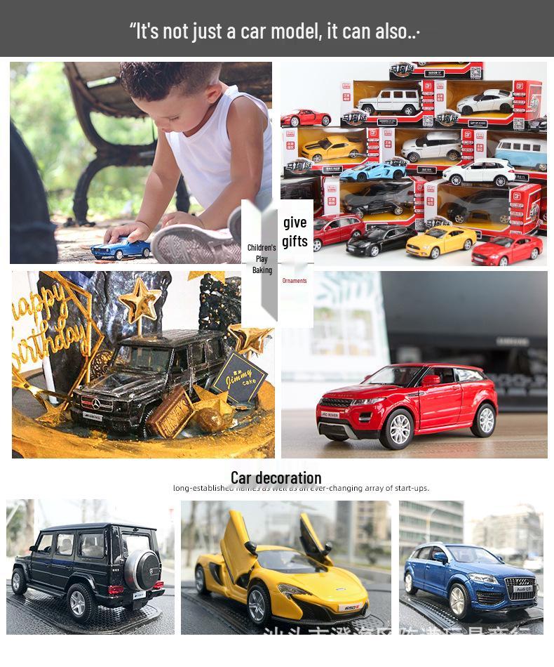 Mercedes-Benz G63 Alloy Land Rover & McLaren Pull-Back Metal Toy Car Set for Kids