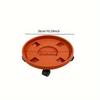 Heavy-Duty Rolling Plant Stand 1Pc, Circular Plastic Planter Base with Removable Brick Red Resin Tray, Flexible Movable Design