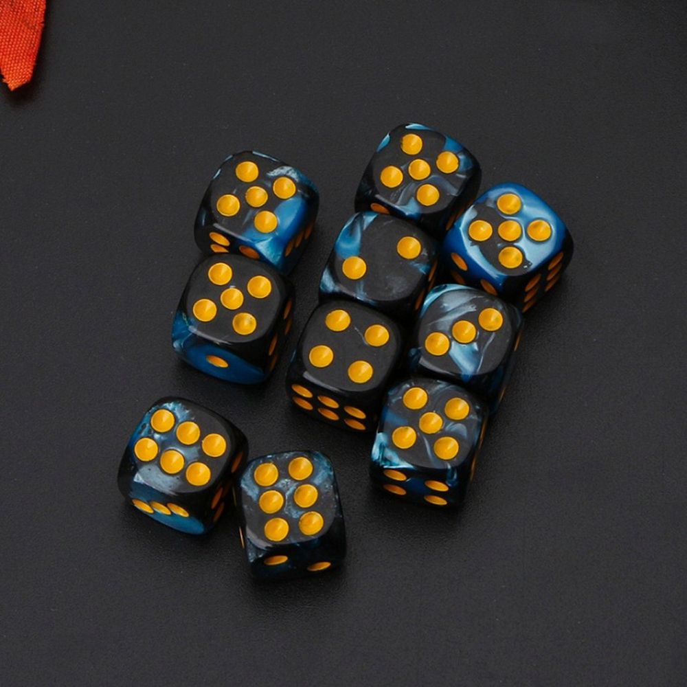 Round Corner Family Party Game Dice Number Polyhedral Dice Dice Set Table Game Digital Game Dices