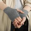 Women Girl Winter Autumn Warm Wool Exposed Finger Knitted Wool Glove Wrist Gloves Half Mitten