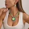 Multilayer Rice Bead Earrings Necklaces Jewelry Set  Beach Necklaces