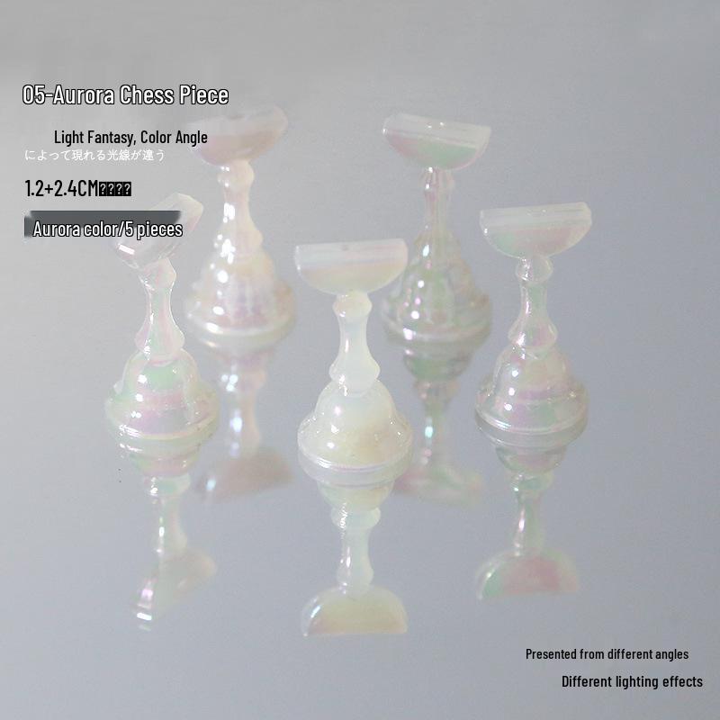 Fairy Aurora Iridescent Nail Art Practice Base & Holder: Thickened Acrylic Magnetic Display Stand