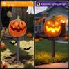 Solar Stake Lights Outdoor Pumpkin Design Garden Lights Halloween Ground-Stick Pumpkin Lanterns For Outdoor Lawn Parking