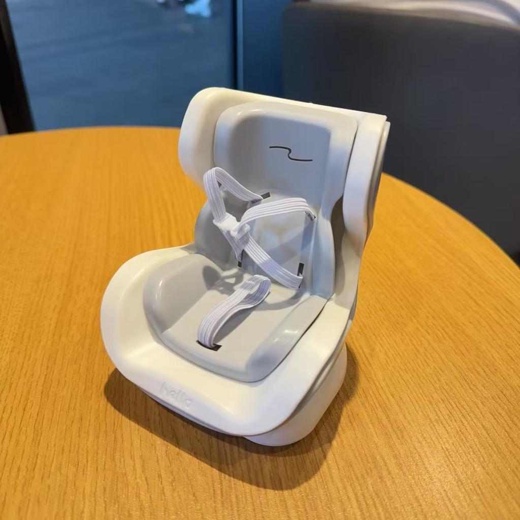 1 Set Compatible for Labubu Monster Series Doll Display Stand with Clip- Base - Heavy-Duty PE Material Car Seat Holder