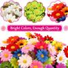 100pcs Mini Dasiy Artificial Flowers Head Wedding Decoration for Home Decor DIY Wreath Gift Box Scrapbooking Craft Fake Flower