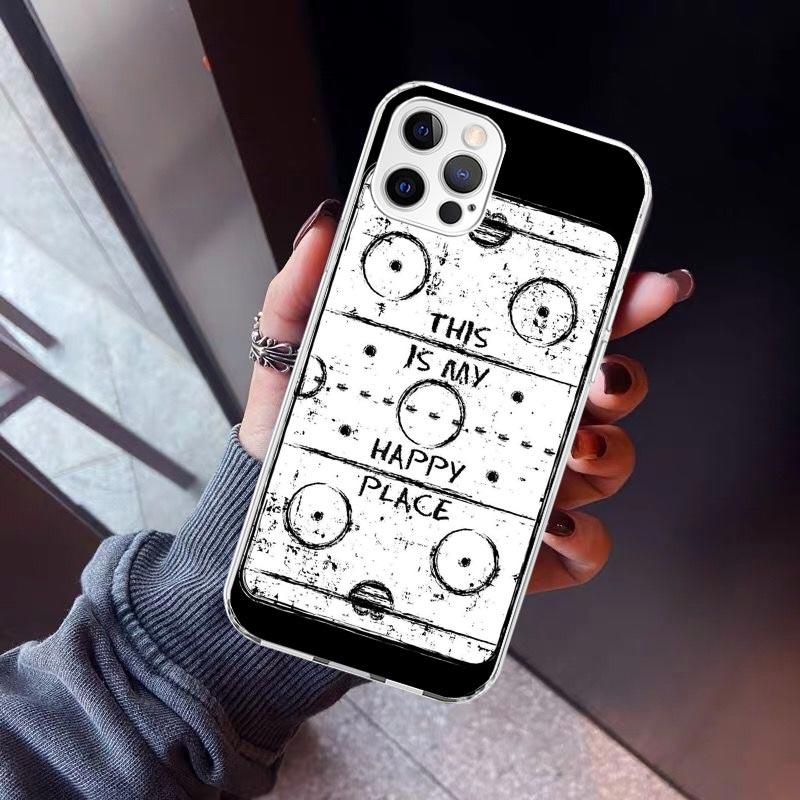 Ice Hockey Rink Sport Phone Case For iPhone 17 Air 16 15 Pro Max 14 Plus 13 Mini 12 11 Cover 7 8 SE Silicone Shell Print Fundas