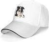 Border Collie Baseballkappe Unisex Damen Verstellbar Schirmmütze Sandwich Papa Hüte Golfhut