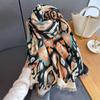 Autumn and Winter Cashmere Feel Scarf Women's Cashew Flower Fashion Large Shawl Windproof Thickened Warm Imitation Cashmere Scarf