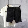 Men's Summer Unique Loose Hip Hop Black Denim Shorts