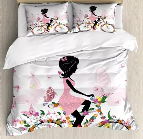 Flower Bicycle Soft Duvet Cover Beding Decoration Gift First Choice Suitable for Children Young Boys Young Girls plus Adult Peoples Soft plus