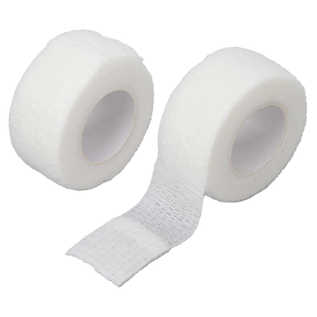 10 rolos de 1 polegada x 2 jardas, fita adesiva autoadesiva respirável, elástica e coesiva para escrita