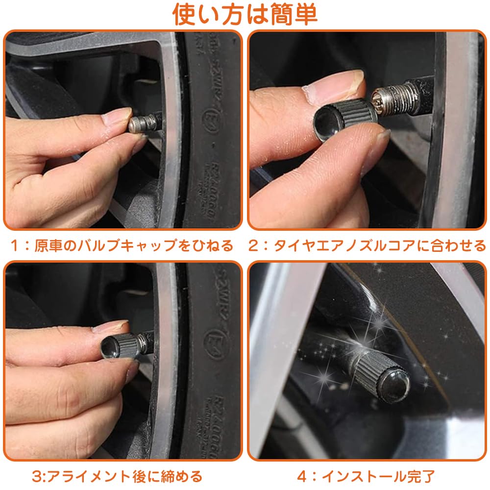 Air Valve Caps 15 Pack Tire Valve Caps with O Rubber Rings Car Air