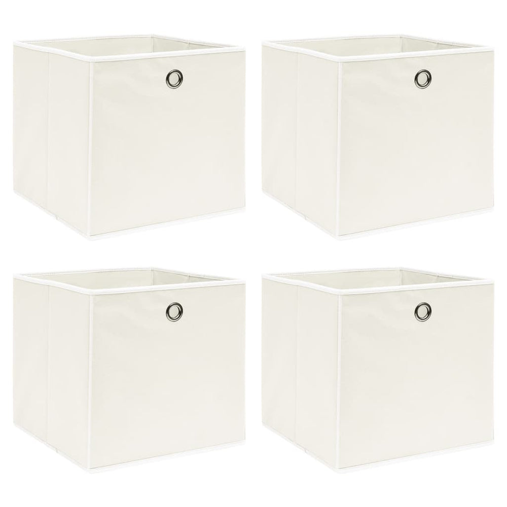 Boîtes de rangement 4 pcs  32x32x32 cm Tissu