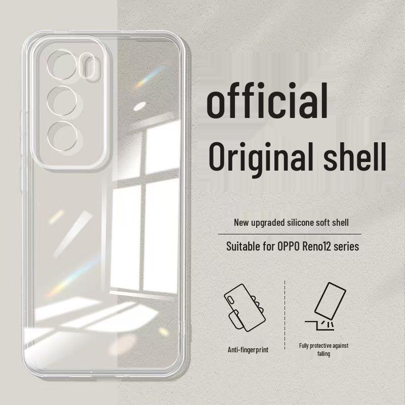Oppo Reno 12 Pro Case - Solid Color Liquid Full Coverage Drop Protection Soft Cover