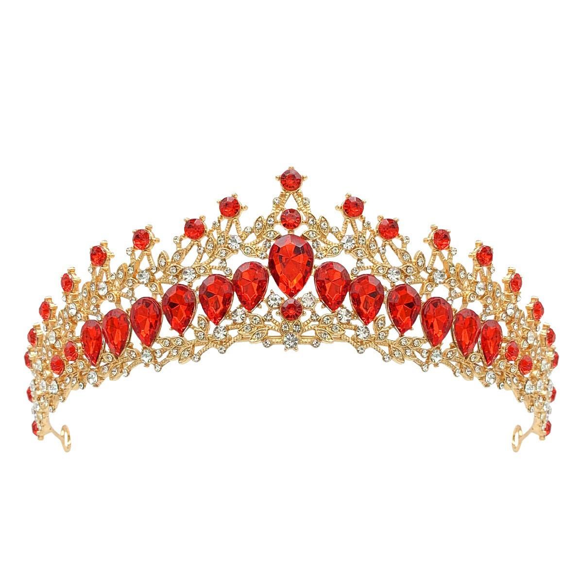 Свадебная корона-ободок со стразами, свадебные украшения, тиара, сплав, ободок