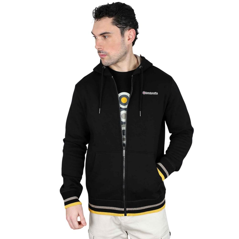 LAMBRETTA Felpa con cappuccio da uomo con zip intera