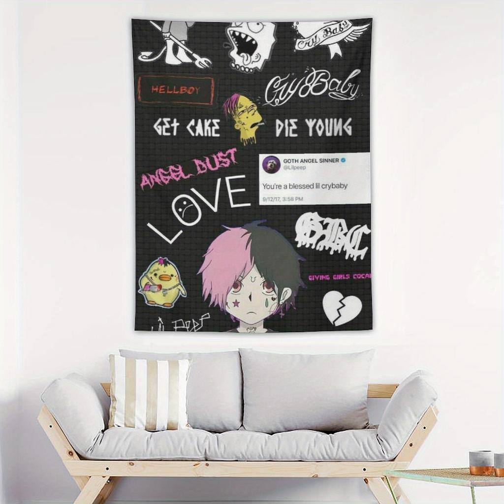 Artistic Tapestry Unique Design for Home Decor Adds Bold and Playful Style and Creative Vibes to Any Room