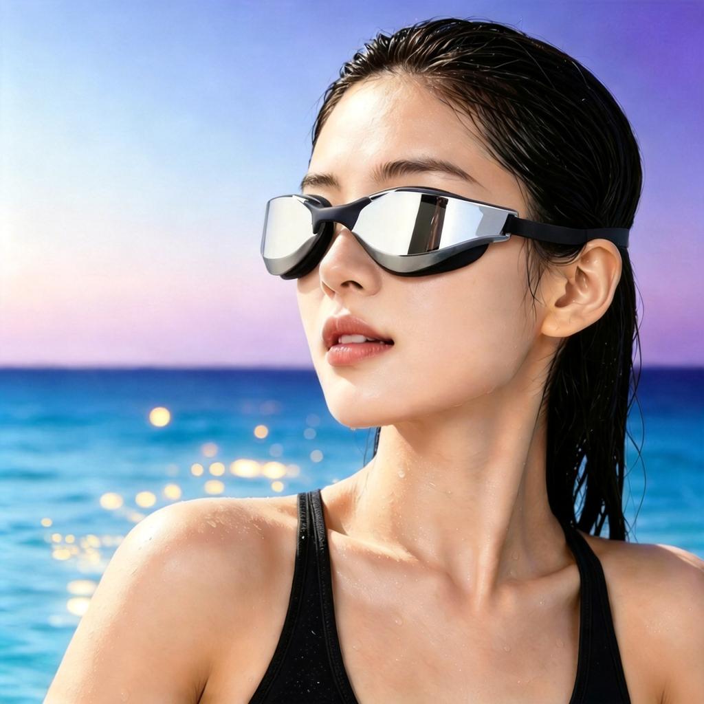 2026Highly Stylish Cold-tone Adult Swimming Goggles for Professional Competition and Training, High-definition, Anti-fog, Waterproof Swimming Glasses