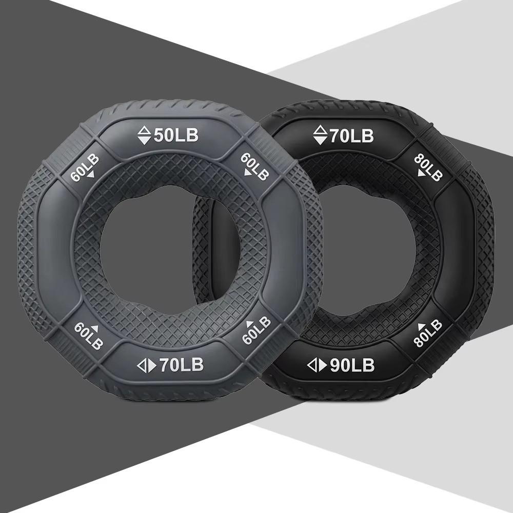 10LB-90LB Finger Trainer Ring Silicone Hand Exercise Ring Durable Hand Gripper Ring Stress Relief