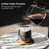 Portable Hand Brewed Coffee Filter Folding Double Layer Filtration   Fine Encrypted Coffee Filter