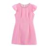 Kaslead New Women clothes Western Style Fashion Simple Heavy Industry Rhinestone Small Flying Sleeve Dress