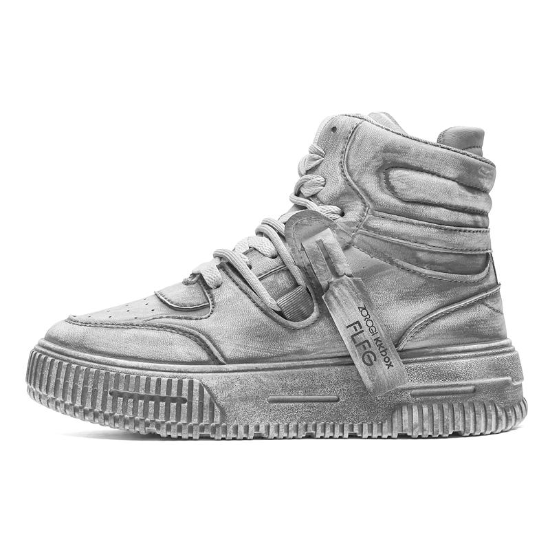 

Парень Подарок на день рождения Мягкие Удобные Нескользящая Износостойкая Подошва Повседневная Новая Мужская Обувь Ретро Манга Мужские Кроссовки 44 серый