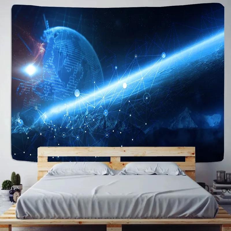 Гобелен «Галактика Вселенная», космический гобелен, гобелен для офиса, гостиной, украшения стены дома, гобелен 100x75cm