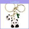 Adorable Cartoon Panda Keychain Metal Tag Ideal For Birthdays And Parties