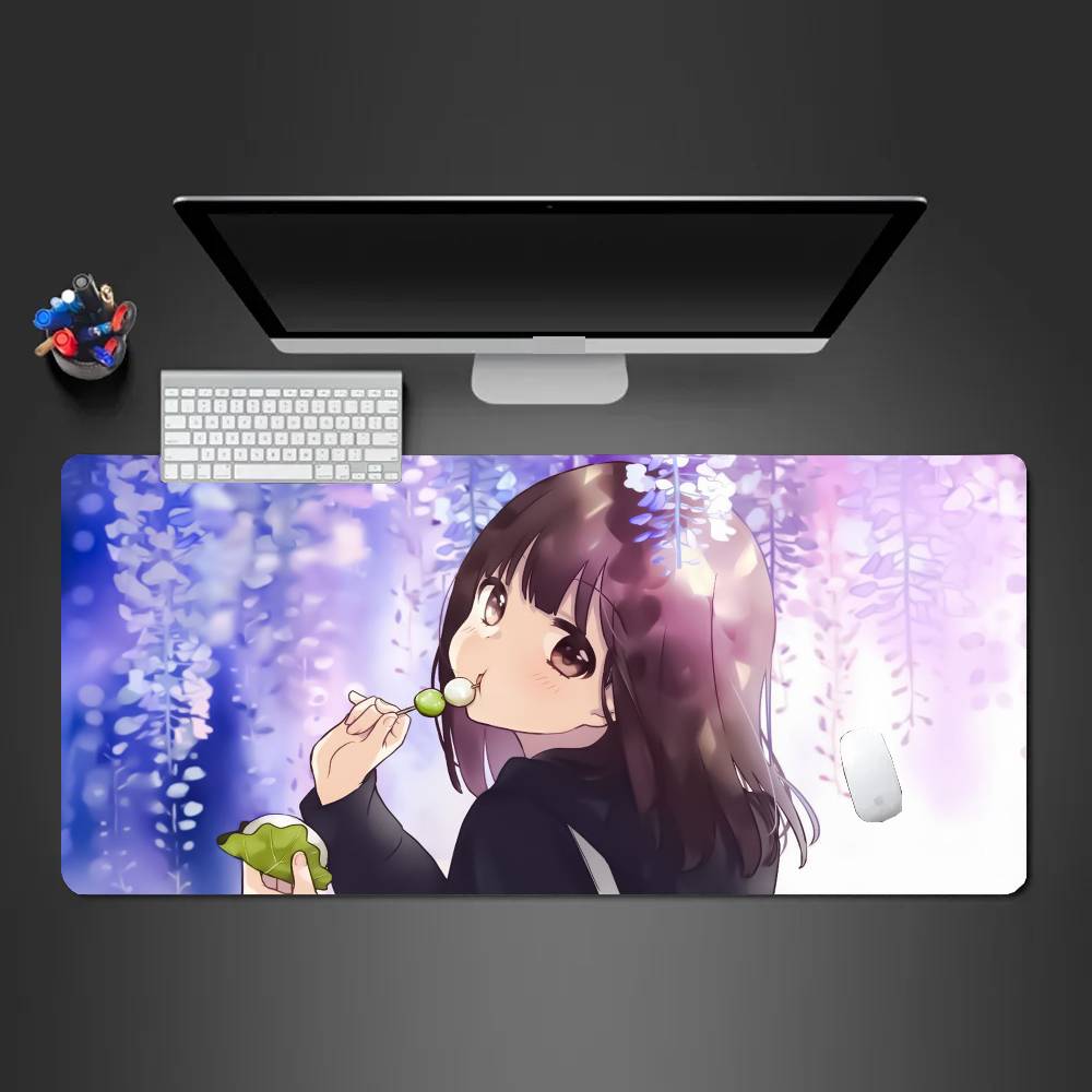 Nanase Kurumi Anime Mousepad Non-slip Suitable For Office Computers Laptops E-sports Game Desk Mats XXL Keyboard