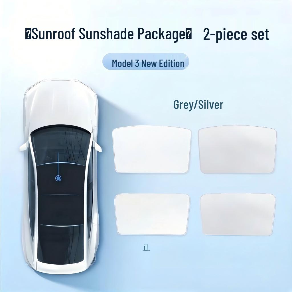 Tesla Model 3/Y Panoramic Sunroof Sunshade: Light-Blocking, Heat Insulation Protection
