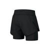 Nike 2-In-1 Running Fitness Mid-Rise Drawstring Shorts Women Shorts Black AQ5421-010