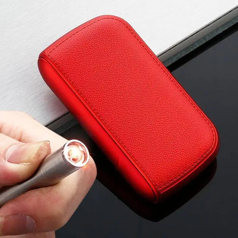 A faux leather lighter pack for men's exquisite gift pack, not including a lighter