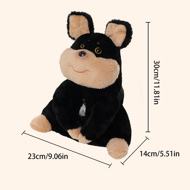 Tissue Storage Box For Car Cartoon Animal Plush Napkin Dispenser Holder Easy Installation Car Headrest Tissue Organizer For