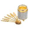 Coffee Spoon with Holder for Mixing 1Set Gold Zinc Alloy Teaspoon