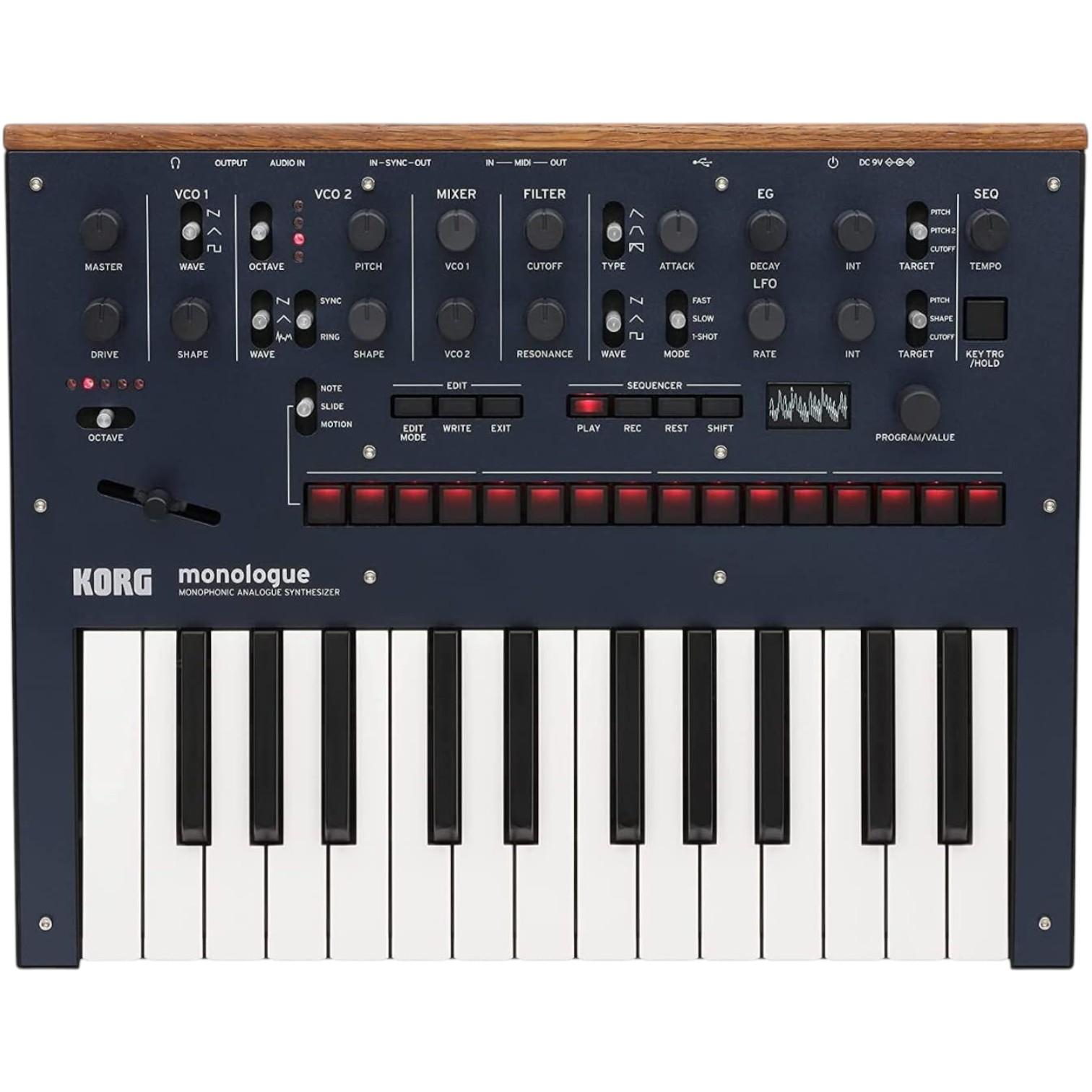 

Korg Monologue Monophonic Analog Synthesizer with Presets-Blue (MONOLOGUEBL)