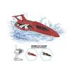Exost bateau télécommandé torpedo - echelle 1:18 - assortiment 2 couleurs