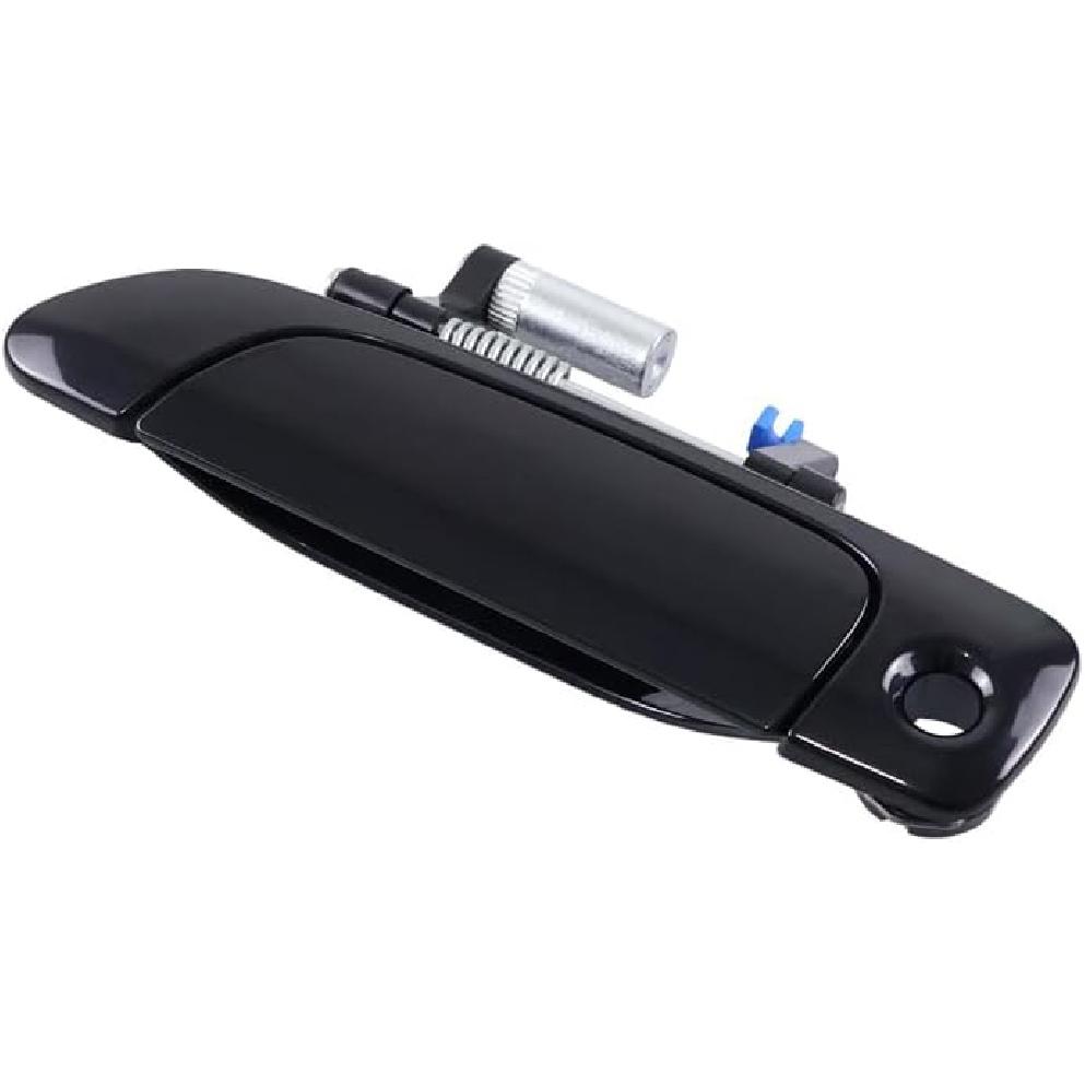 Black No Painted Front Rear Exterior Door Outer Handle Compatible With Honda Civic 2001 2002 2003 2004 2005 (Front Left)