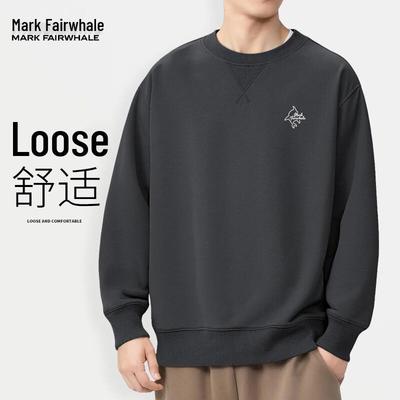 Mark Fairwhale Men's Heavyweight Letter Print Oversized Sweatshirt
