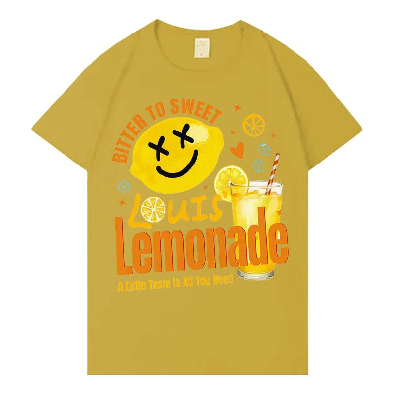 Rapper Louis Lemonade Tour Hip Hop Tee Shirt Women Oversized Fashion Aesthetic Cozy Short Sleeve Tshirts Fans Casual Streetwear
