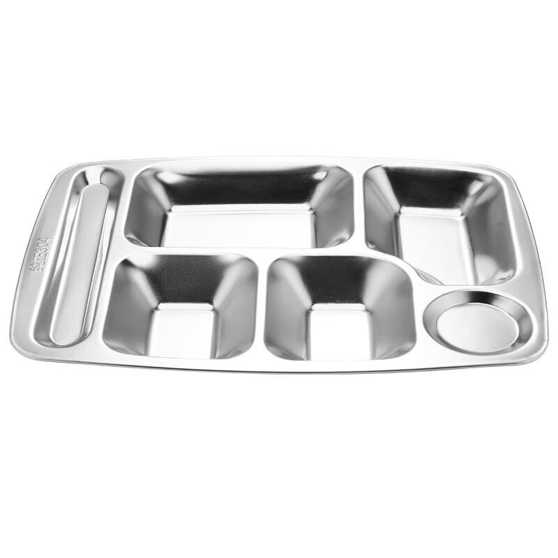 Набор столовых тарелок Biaowei из нержавеющей стали 304 с отделениями