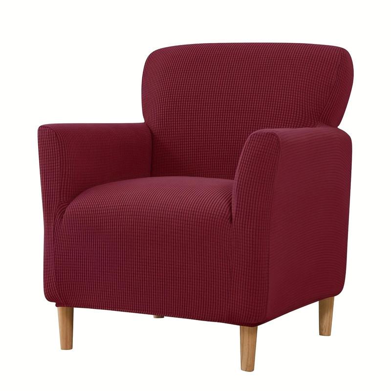 Elastic Single Sofa Cover Club Armchair Slipcover Jacquard Sofa Slipcover Tub for Study Bar Counter Hotel Living Room