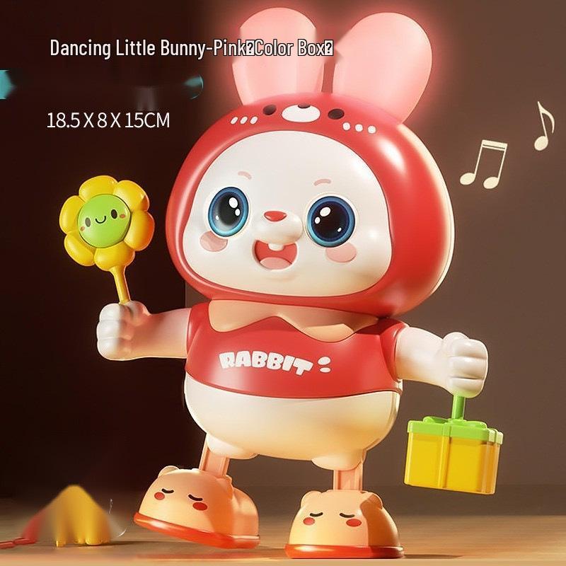 48-Song Singing & Dancing Baby Rabbit Toy for Head Lifting Training