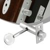 1 Set Channel Lock Tube Well Lock Access Hole Invisible Door Locks Stainless Steel Well Locks Key Mortise Lock Easy To Install